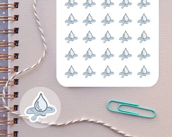 Water Planner Stickers Hydration Reminder Stickers for Calendars