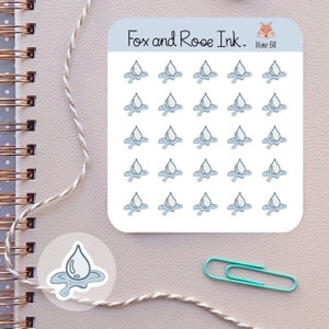 Water Planner Stickers Hydration Reminder Stickers for Calendars
