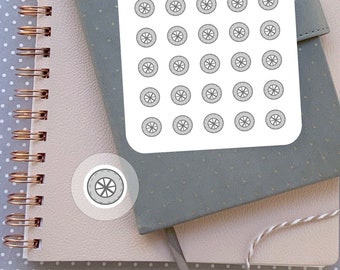 Car Tire Planner Stickers Car Stickers Sheet Tire Stickers For Planner Stickers Car Maintenance Stickers  Tire Planner Icon Stickers