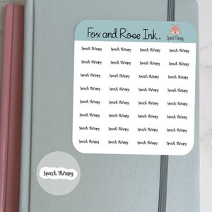 Therapy Reminder Stickers 1/2 Each, Therapy Appointment Planner
