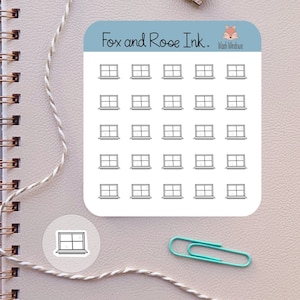 Window Planner Stickers Wash Window Reminder Stickers for Planners Calendars Agendas Household Chore Planner Stickers