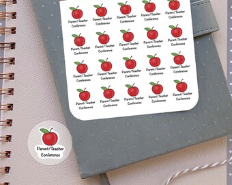Parent Teacher Meeting Planner Stickers Parent Teacher Conference Reminder Stickers for Planners Calendars Teacher Planners