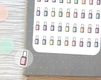 Nail Polish Planner Stickers⎮ Pedicure Reminder Stickers for Planners and Calendars⎮ Manicure Stickers⎮ Stickers for Nail Techs