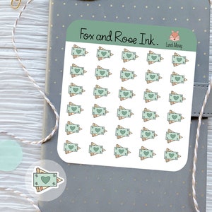 Lunch Money Planner Stickers⎮ Money Icon Stickers for Planners and Calendars⎮ Lunch Stickers⎮ Hand Drawn Planner Sticker Icons