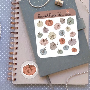 Pumpkin STICKER SHEET Hello pumpkin patch fall autumn decorative aesthetic stickers for planner bullet journal scrapbook calendar organizer