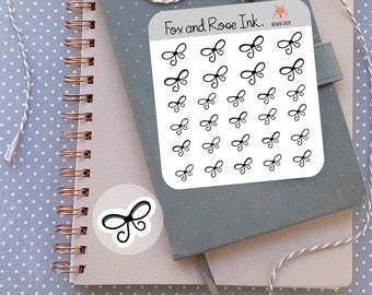 Bow Planner Sticker Bows Sticker Sheet Ribbon Sticker For Planner Bow Hand drawn Planner Stickers Sheet Planner Icon