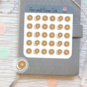 Bagel Sticker Sheet Bagel Planner Sticker Everything Bagel Sticker for Planner Bullet Journal Calendar Bakery Stickers Breakfast Stickers