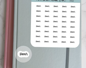 Dinner Planner Stickers Dinner Reminder Stickers for Planners and Calendars