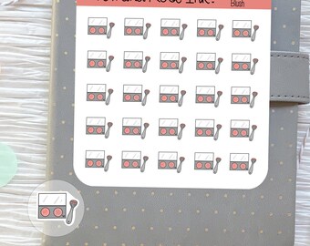 Makeup Planner Stickers⎮ Blush Icon Stickers for Planners and Calendars⎮ Makeup Stickers⎮ Stickers for Makeup Artists