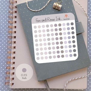 Mini Dot Stickers for Bullet Journaling Tiny Circle Dot Stickers for Bujo Small Dot Planner Sticker Sheet Small Neutral Dots Stickers