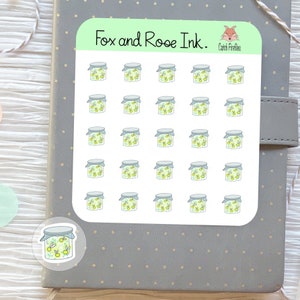 Pegatinas para planificador de luciérnagas⎮ Pegatinas para atrapar luciérnagas para planificadores y calendarios⎮ Pegatinas para acampar al aire libre⎮ Pegatinas con iconos de verano