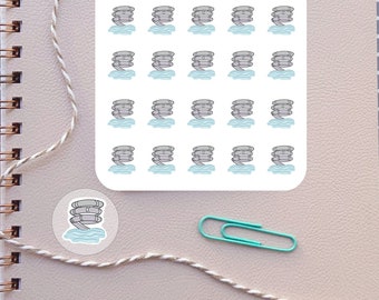 Waterpark Planner Stickers Waterslide Icon stickers for Planners and Calendars Summer Sticker Sheet Functional Stickers for Erin Condren