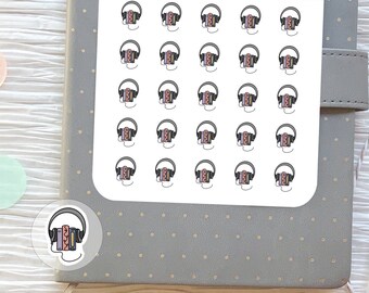 Audiobook Planner Stickers Audiobook Lover Stickers for Planners and Calendars