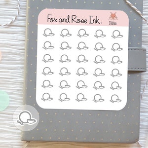 Dishes Planner Stickers⎮ Wash Dishes Stickers for Planners and Calendars⎮ Chore Stickers⎮ Cleaning Planner Sticker Sheet