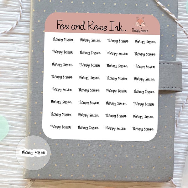 Therapy Session Script Planner Stickers Therapy Appointment Reminder Stickers for Planners and Calendars