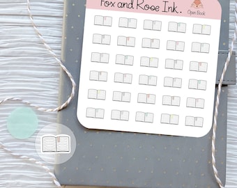 Book Planner Sticker Book Sticker Sheet Reading Stickers for planner Read Sticker Planner Icon Sticker Library Book Sticker Book Lover Gift