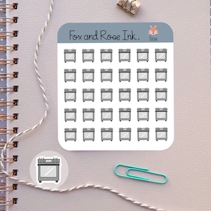 Stove Planner Stickers⎮ Cooking Stickers for Planners and Calendars⎮ Stove Icon Stickers⎮ Cook Meal Stickers Sheet