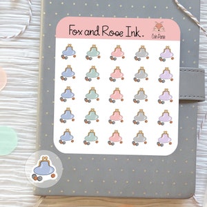 Savings Planner Stickers⎮ Coin Purse Icon Stickers for Planners and Calendars⎮ Save Money Reminder Stickers⎮ Budget Planning Stickers