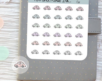 Car Planner Stickers⎮ Car Icon Stickers for Planners and Calendars⎮ Car Maintenance Stickers⎮ Clean Car Sticker⎮ Change Oil Reminder Sticker