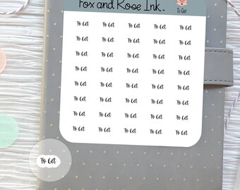 To Get Script Planner Stickers Mini To Get Cursive Font Stickers for Planners and Calendars