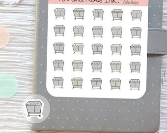 Laundry Stickers⎮ Laundry Planner stickers sheet⎮ Clothes Hamper Icons for Planners and Calendars⎮ Wash Clothes Reminder Stickers
