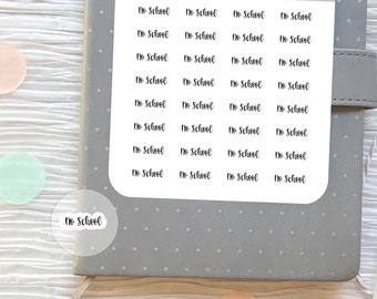 No School Script Planner Stickers No School Stickers for Planners Calendars Agendas and Bullet Journals