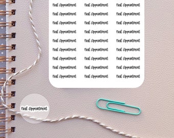 Nail Appointment Script Planner Stickers Nail Salon Appointment Reminder Stickers for Planners Calendars Agendas Organizers
