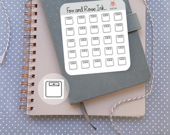 Scale STICKER SHEET minimal weight loss diet fitness weight tracker health wellness planner calendar bullet journal bujo reminder organizer
