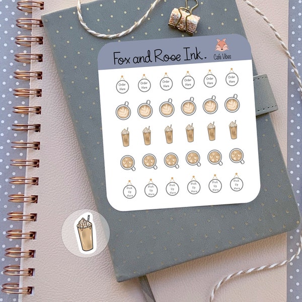 Coffee Planner Stickers Etsy
