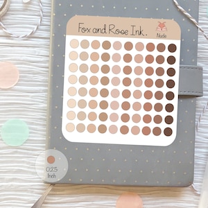 Tiny Dot Stickers for Planners Bullet Journals Bujo Mini Round Circle Dot Sticker Sheets Dot Planner Stickers Color Coding Bullet Journal