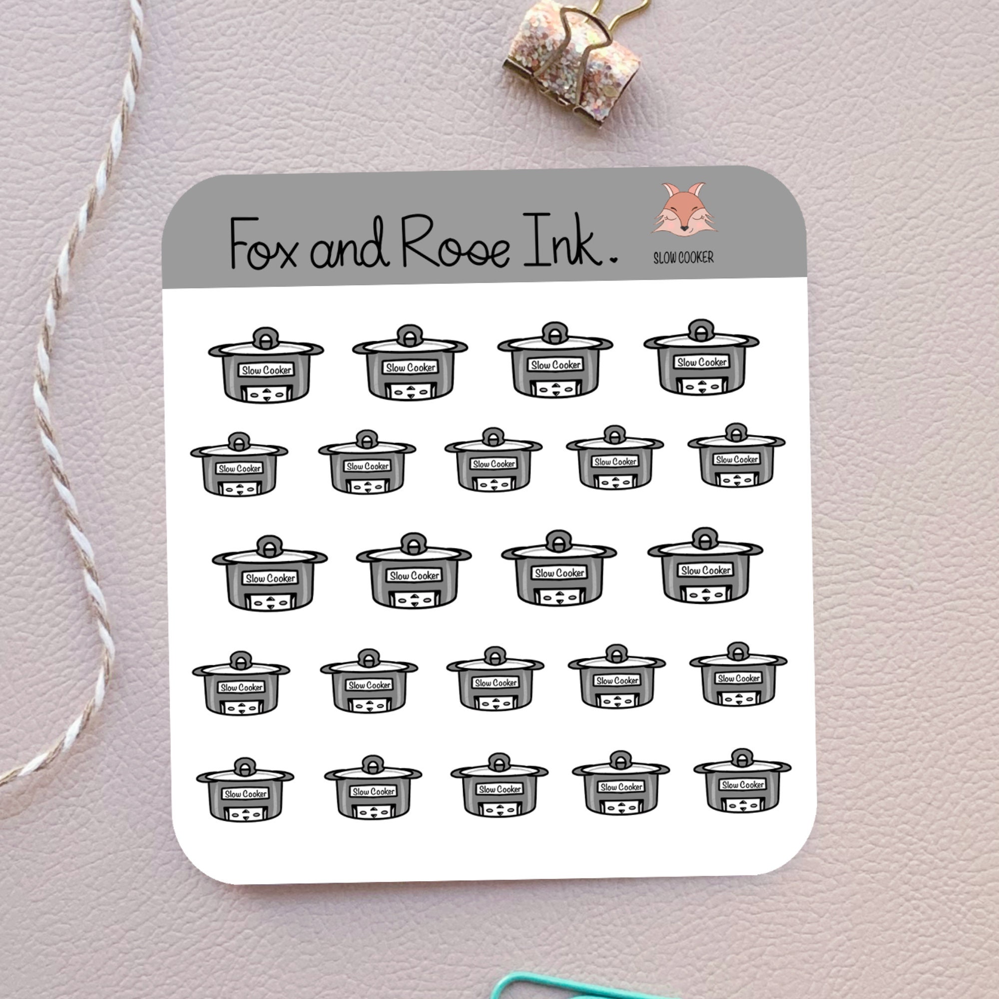 Crockpot planner stickers Crock pot stickers for planners | Etsy