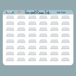 Water Tracker Planner Stickers⎮Drink Water Reminder Stickers for Planners and Calendars⎮Hydrate Planner Stickers⎮ Hydration Stickers