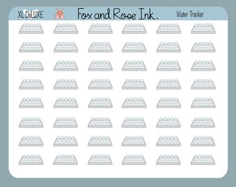 Water Tracker Planner Stickers⎮Drink Water Reminder Stickers for Planners and Calendars⎮Hydrate Planner Stickers⎮ Hydration Stickers