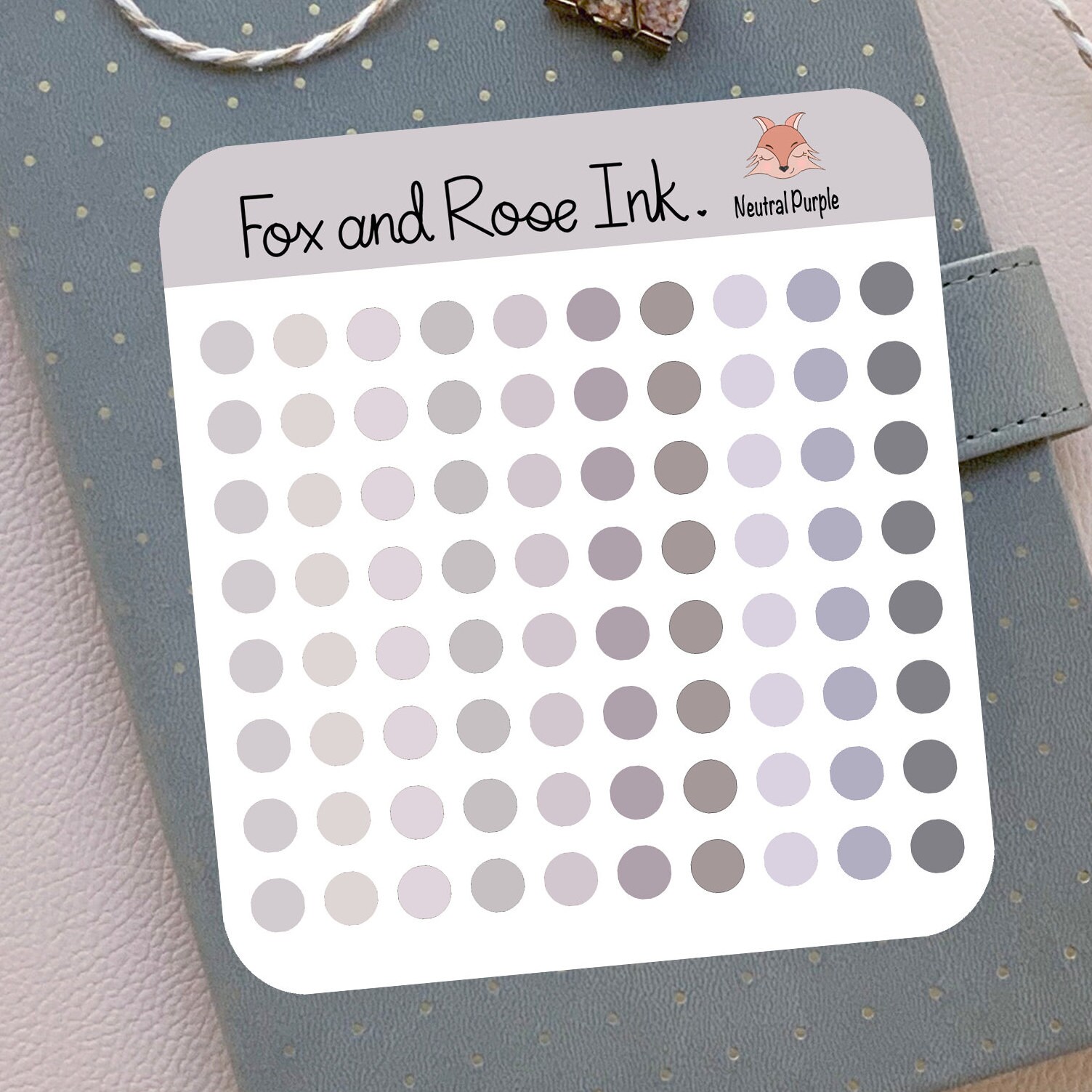 Purple Dot Stickers for Bullet Journal Tiny Dot Stickers for Planner ...