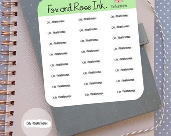 Car Maintenance Planner Stickers⎮ Car Maintenance Text Stickers for Planners and Calendars⎮ Car Care Reminder Stickers⎮ Car Sticker