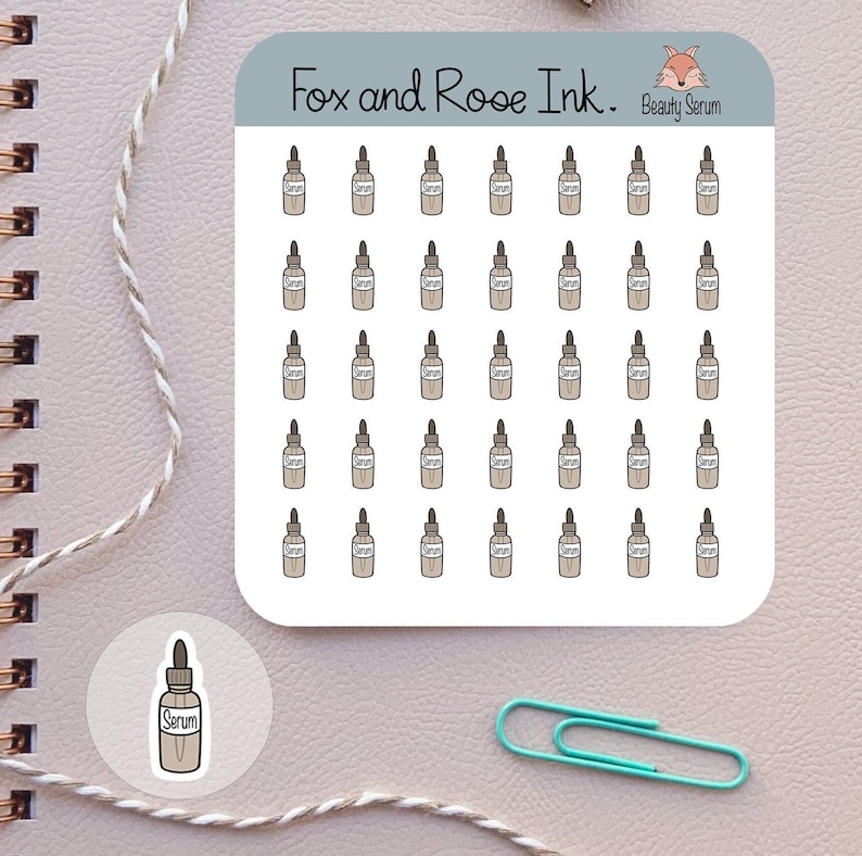beauty serum stickers