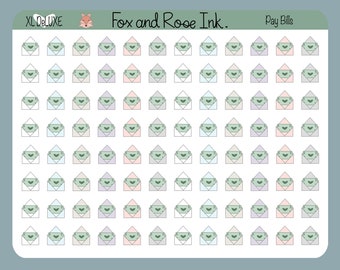 Bill Planner Stickers⎮ Pay Bills Stickers for Planners and Calendars⎮ Bill Pay Sticker Sheet⎮ Payment Reminder Planner Stickers