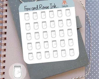 Canning Jars Planner Stickers⎮ Jar Icons for Planners and Calendars⎮ Food Planner Stickers⎮ Jelly Stickers