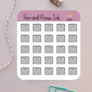 calendar icon stickers