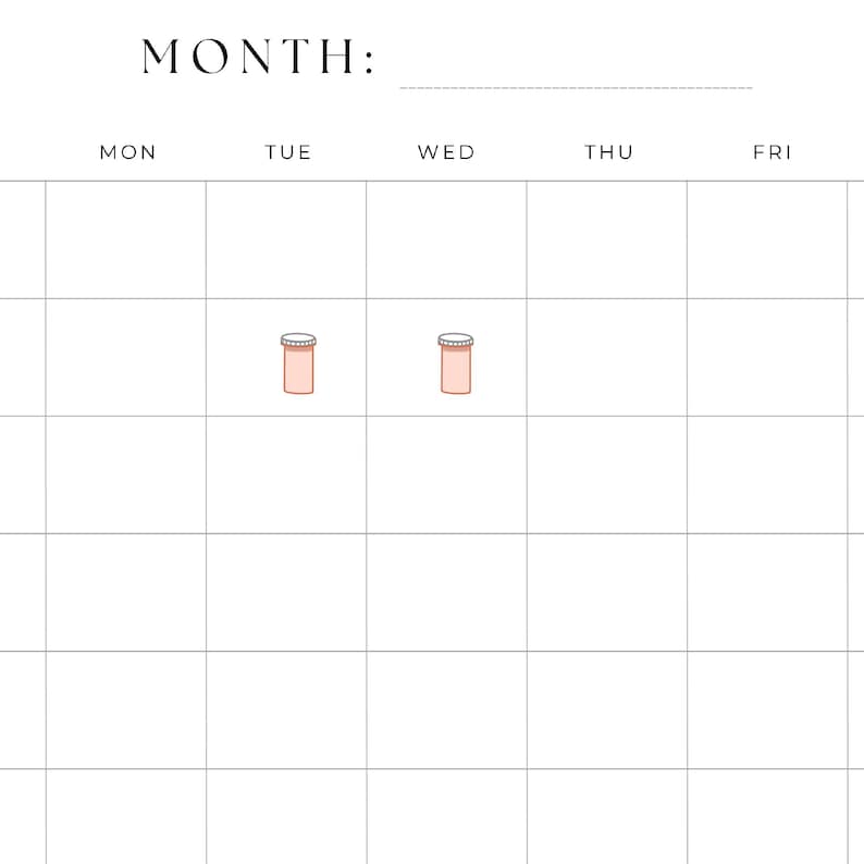 Medicine Planner Stickers Medication Reminder Stickers Pill Stickers RX