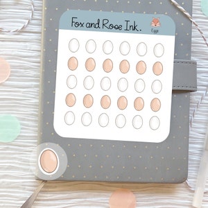 Egg Planner Stickers Egg Sticker Sheet Boiled Egg Stickers for Planner Breakfast Stickers for Calendars Cute Food Stickers Sheet
