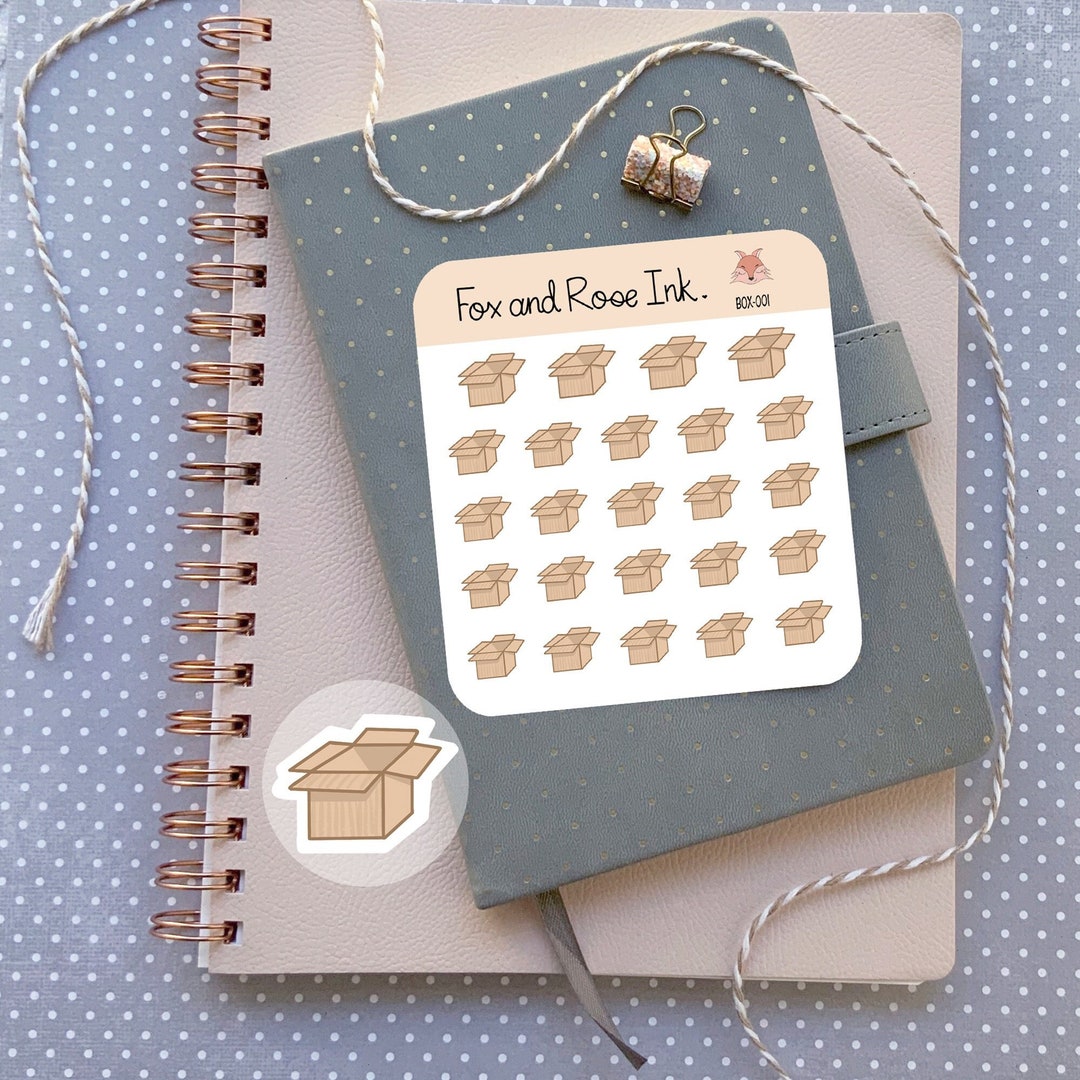 Box Stickers/ Planner Stickers/ Package Stickers for Planners and ...