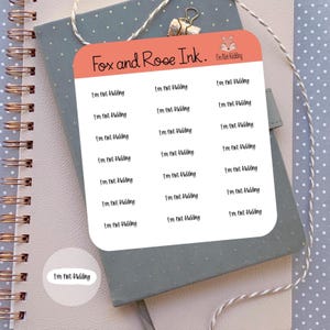 Pegatinas para planificador "No estoy bromeando" ⎮ Pegatinas de texto "No estoy bromeando" para planificadores y calendarios ⎮ Pegatinas sarcásticas ⎮ Pegatinas de mal día