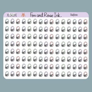 Headphones Planner Stickers⎮ Headphones Icon Stickers for Planners and Calendars⎮ Music Stickers Sheet⎮ Listen to Music Stickers
