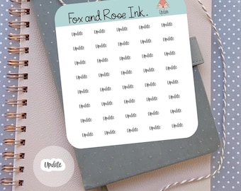 Update Script Planner Stickers⎮ Cursive Script Stickers for Planner