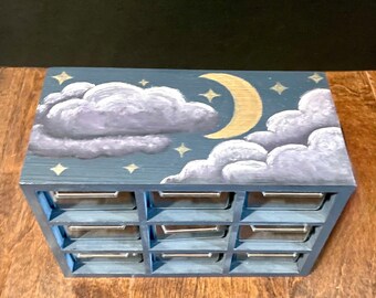 Hand Painted Night Sky Organizer