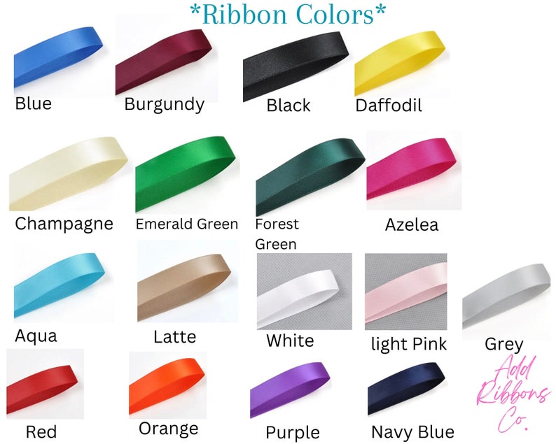 25mm Personalized Printed Ribbons for Any Occasions Customized Ribbon for Business Branding, Wedding Favours, Baptism Souvenirs image 5