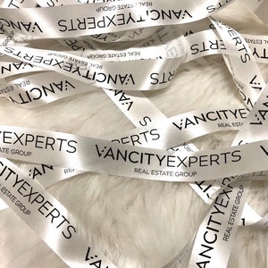 25mm Personalized Printed Ribbons for Any Occasions Customized Ribbon for Business Branding, Wedding Favours, Baptism Souvenirs image 1