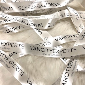 25mm Personalized Printed Ribbons for Any Occasions Customized Ribbon for Business Branding, Wedding Favours, Baptism Souvenirs image 1