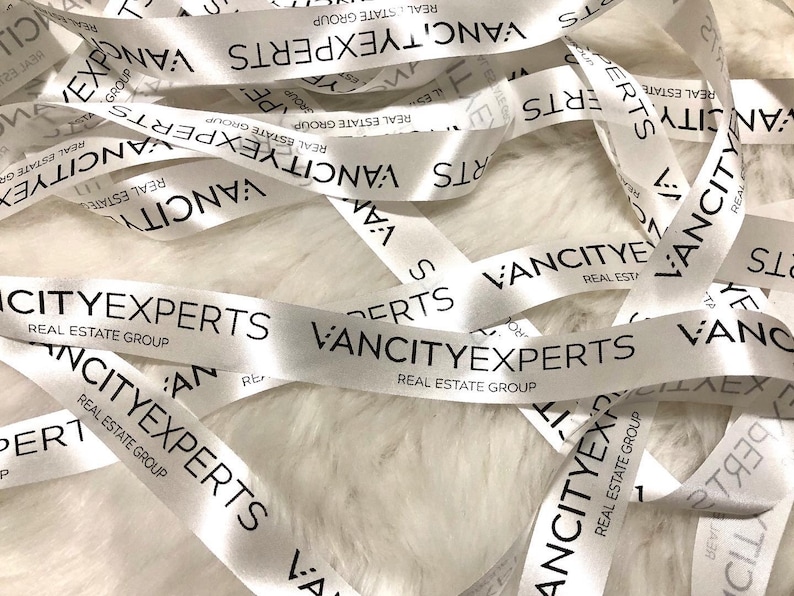 25mm Personalized Printed Ribbons for Any Occasions Customized Ribbon for Business Branding, Wedding Favours, Baptism Souvenirs image 1